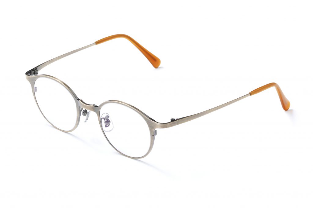 白山眼鏡 メガネ TITAN WALK ウォーク チタンフレーム ネイビーファッション